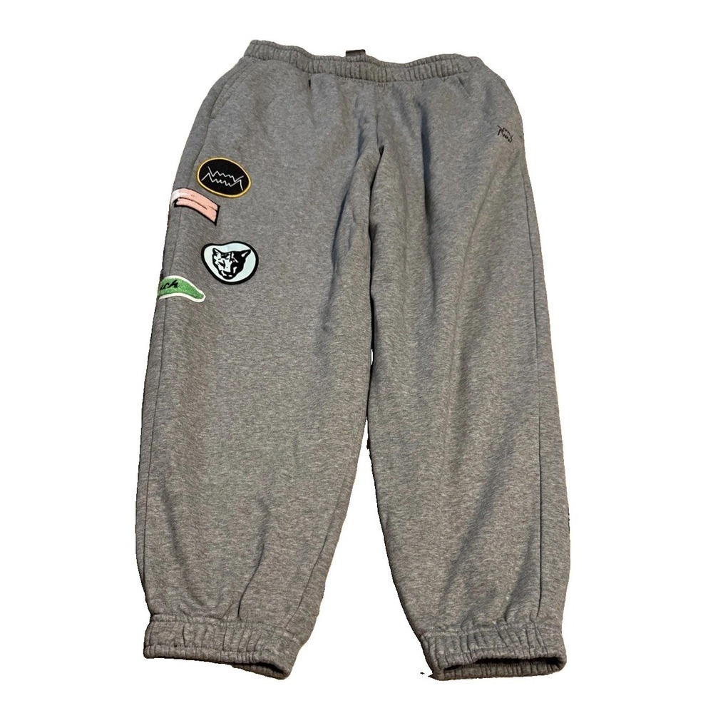 PUMA COMBINE PANTS JOGGERS SWEATPANTS PATCH LOGOS MEN'S XL X-large